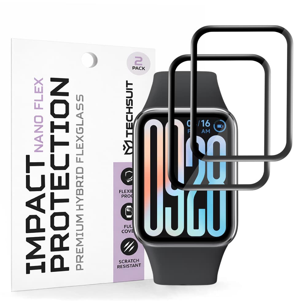 Ochranná fólie Techsuit Nano Flex (2 ks) na Xiaomi Smart Band 9 Pro černá - náhled 1