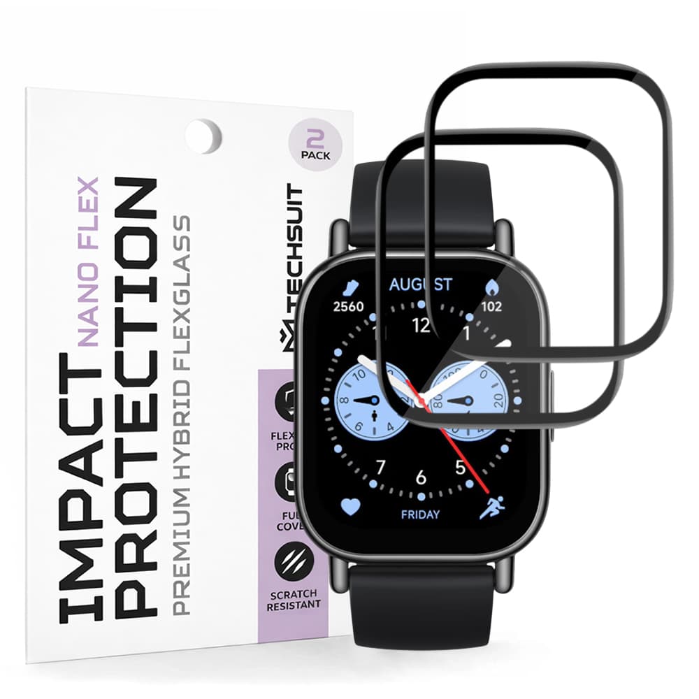 Ochranná fólie Techsuit Nano Flex (2 ks) na Xiaomi Redmi Watch 5 Lite černá - náhled 1