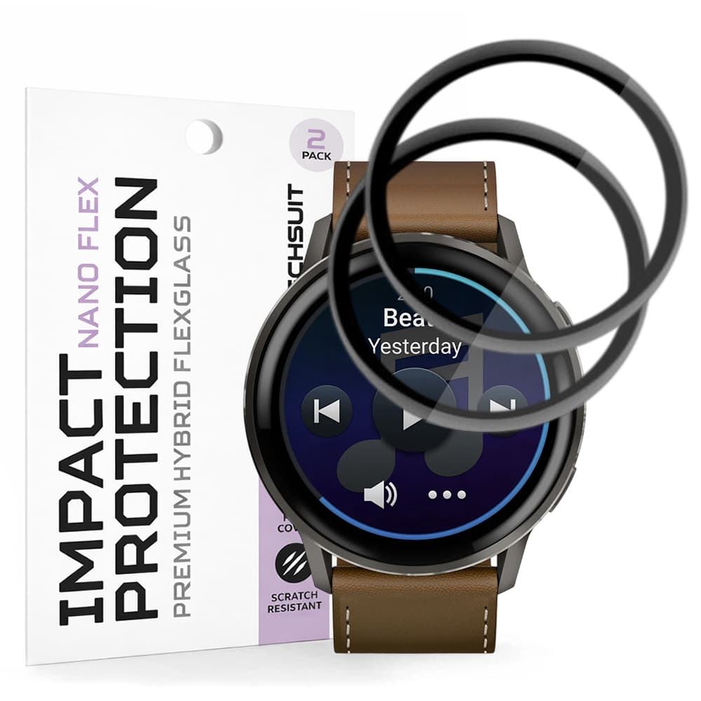 Ochranná fólie Techsuit Nano Flex (2 ks) na Garmin Venu 4 45mm černá - náhled 1