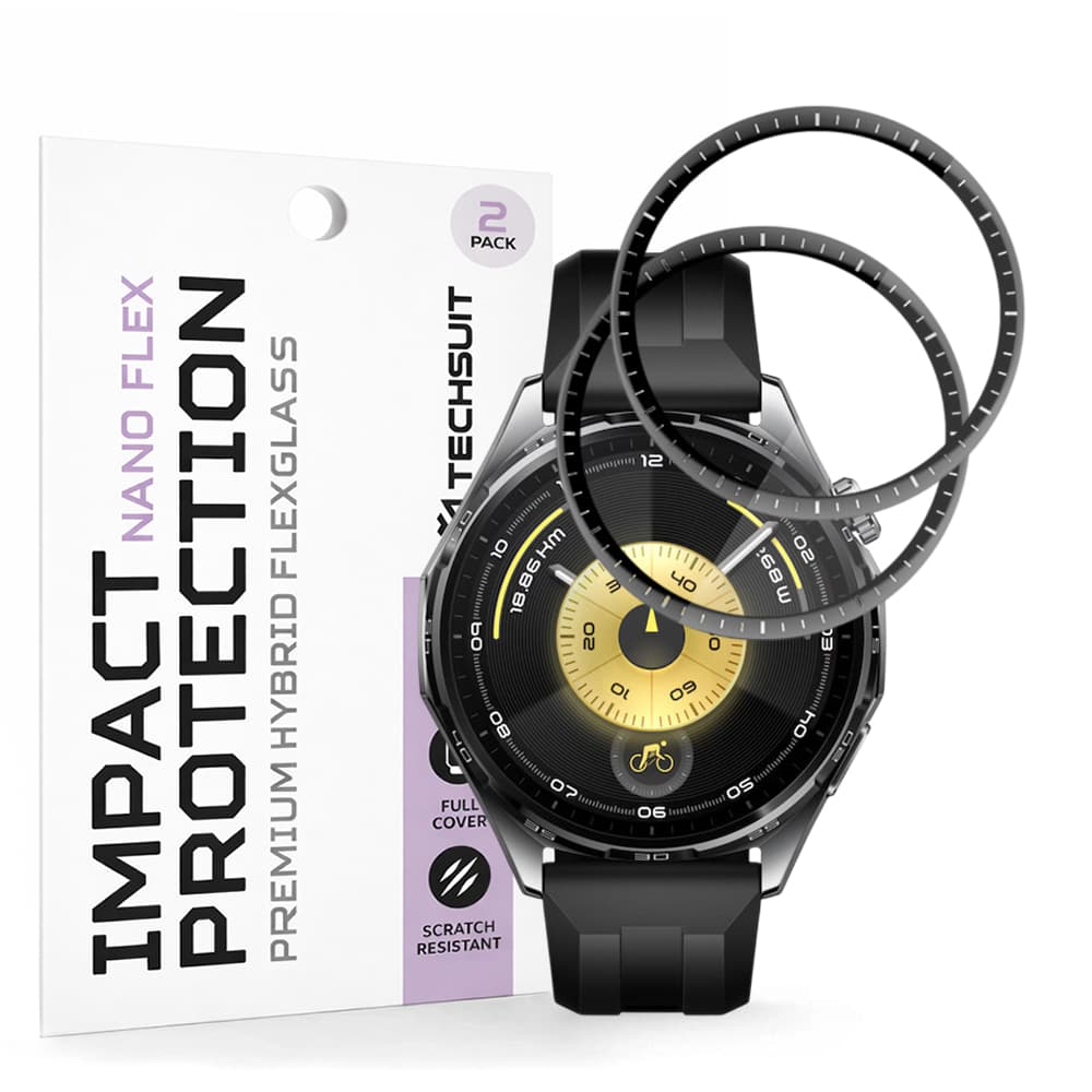 Fólie Techsuit Nano Flex (2 pack) Huawei Watch GT 6 46mm černá - náhled 1