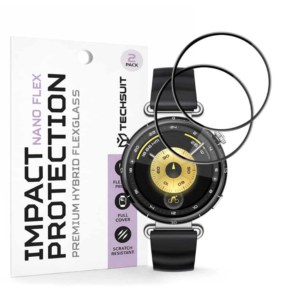 Fólie Techsuit Nano Flex (2 pack) Huawei Watch GT 6 41mm černá - náhled 1