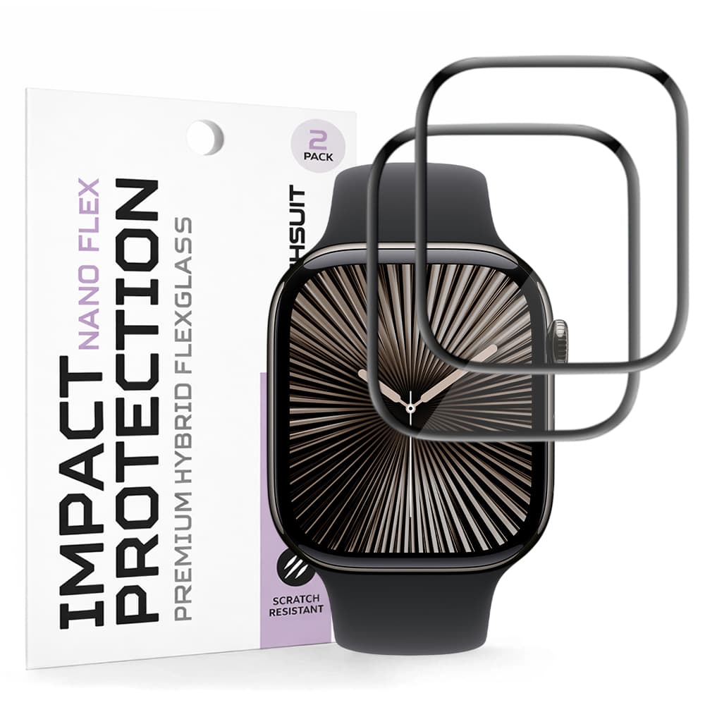 Fólie Techsuit Nano Flex (2 pack) Apple Watch 10 42mm / 11 42mm černá - náhled 1