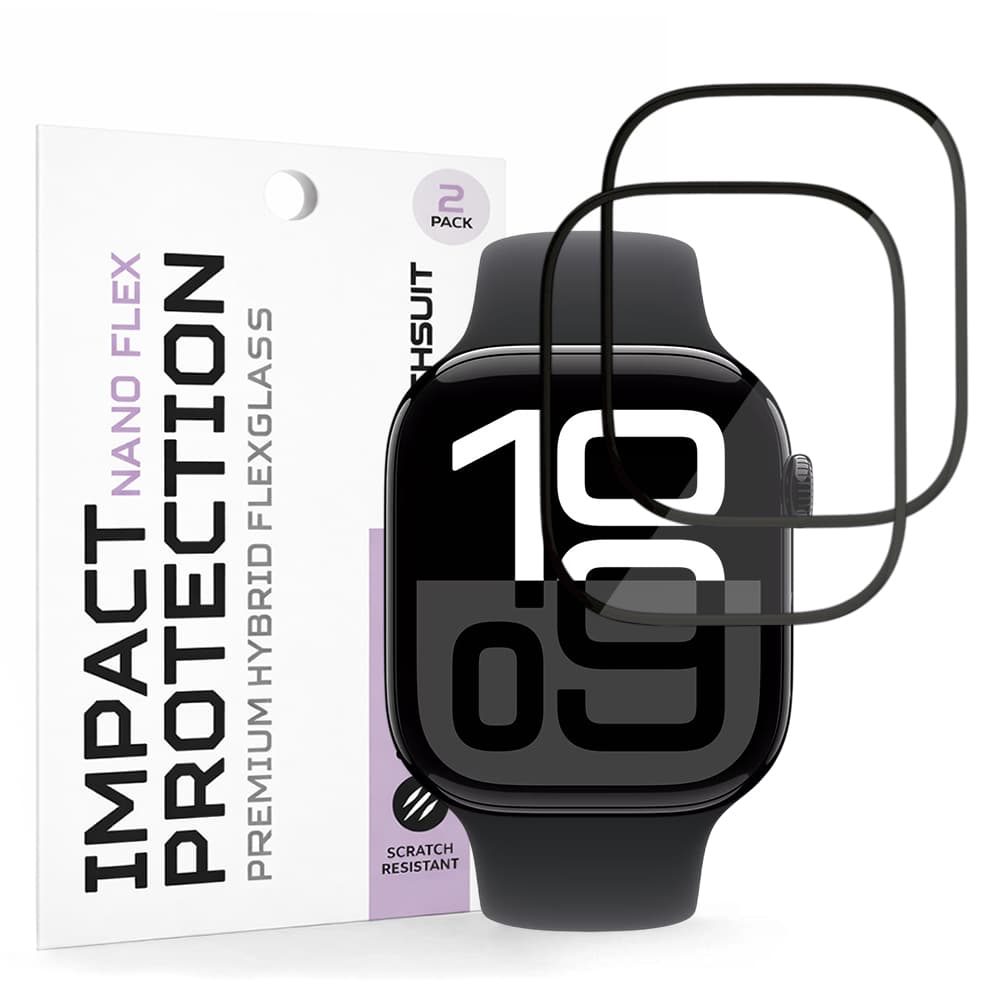 Fólie Techsuit Nano Flex (2 pack) Apple Watch 10 46mm / 11 46mm černá - náhled 1