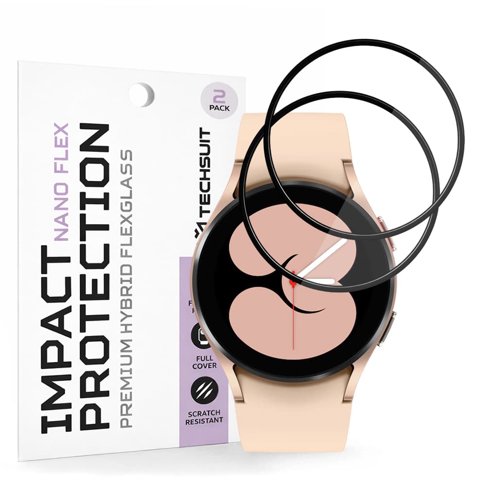Fólie Techsuit Nano Flex (2 pack) Samsung Galaxy Watch4 40mm černá - náhled 1