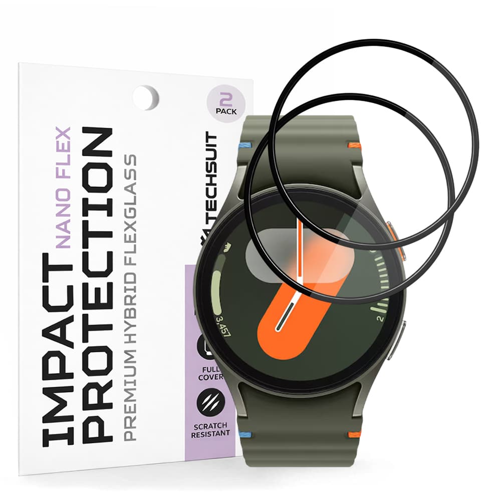 Fólie Techsuit Nano Flex (2 pack) Samsung Galaxy Watch7 40mm černá - náhled 1