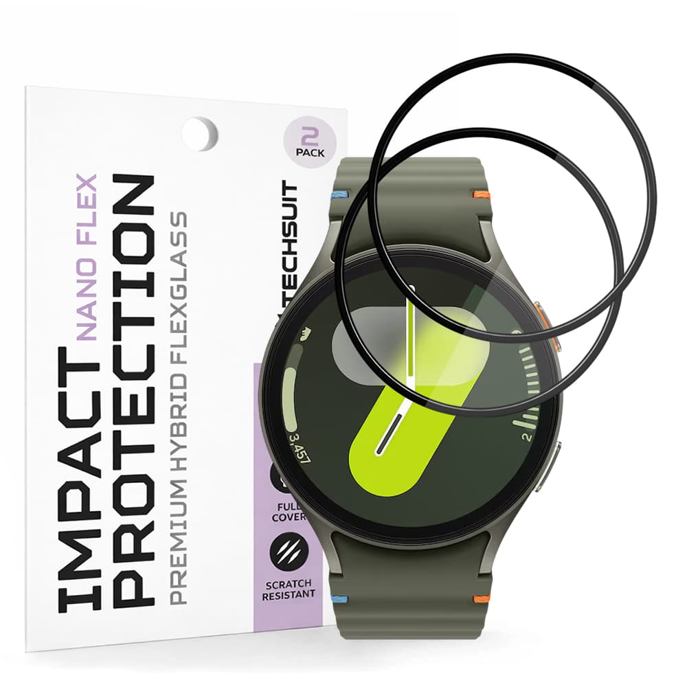 Fólie Techsuit Nano Flex (2 pack) Samsung Galaxy Watch7 44mm černá - náhled 1