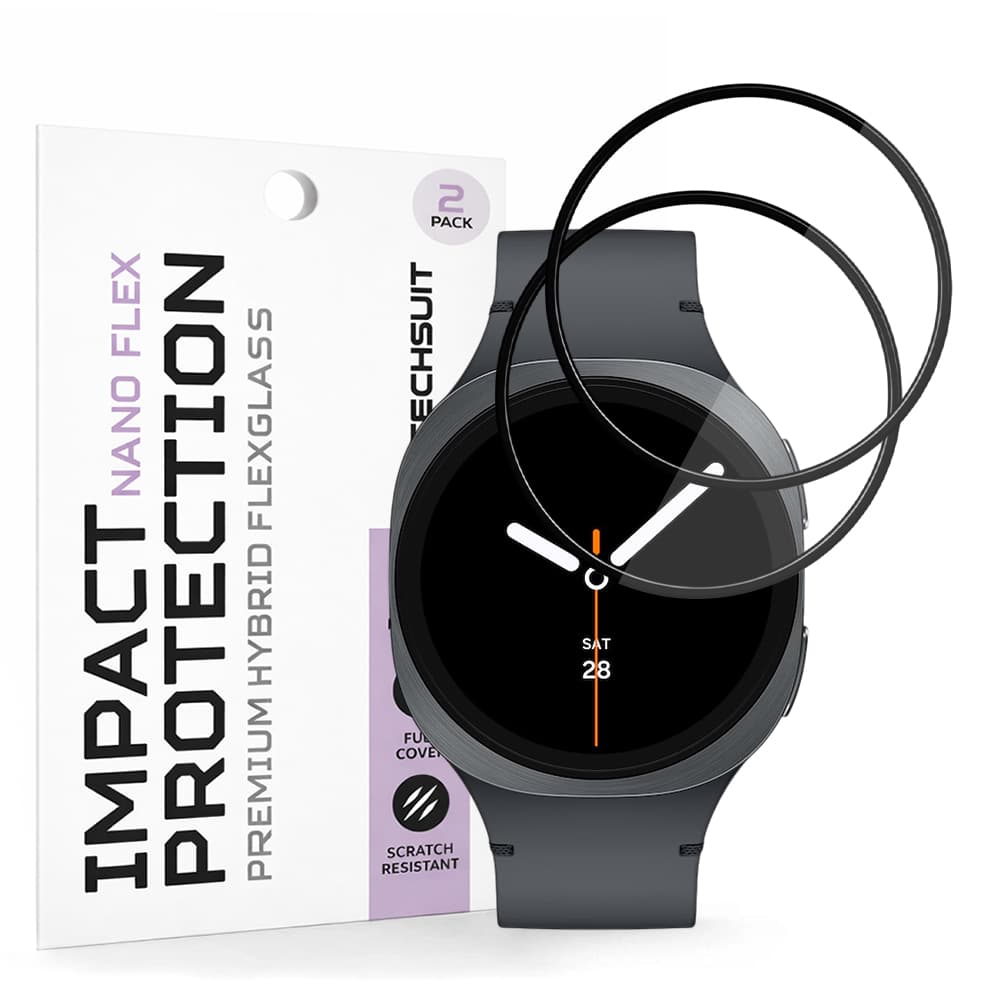 Fólie Techsuit Nano Flex (2 pack) Samsung Galaxy Watch8 40mm černá - náhled 1