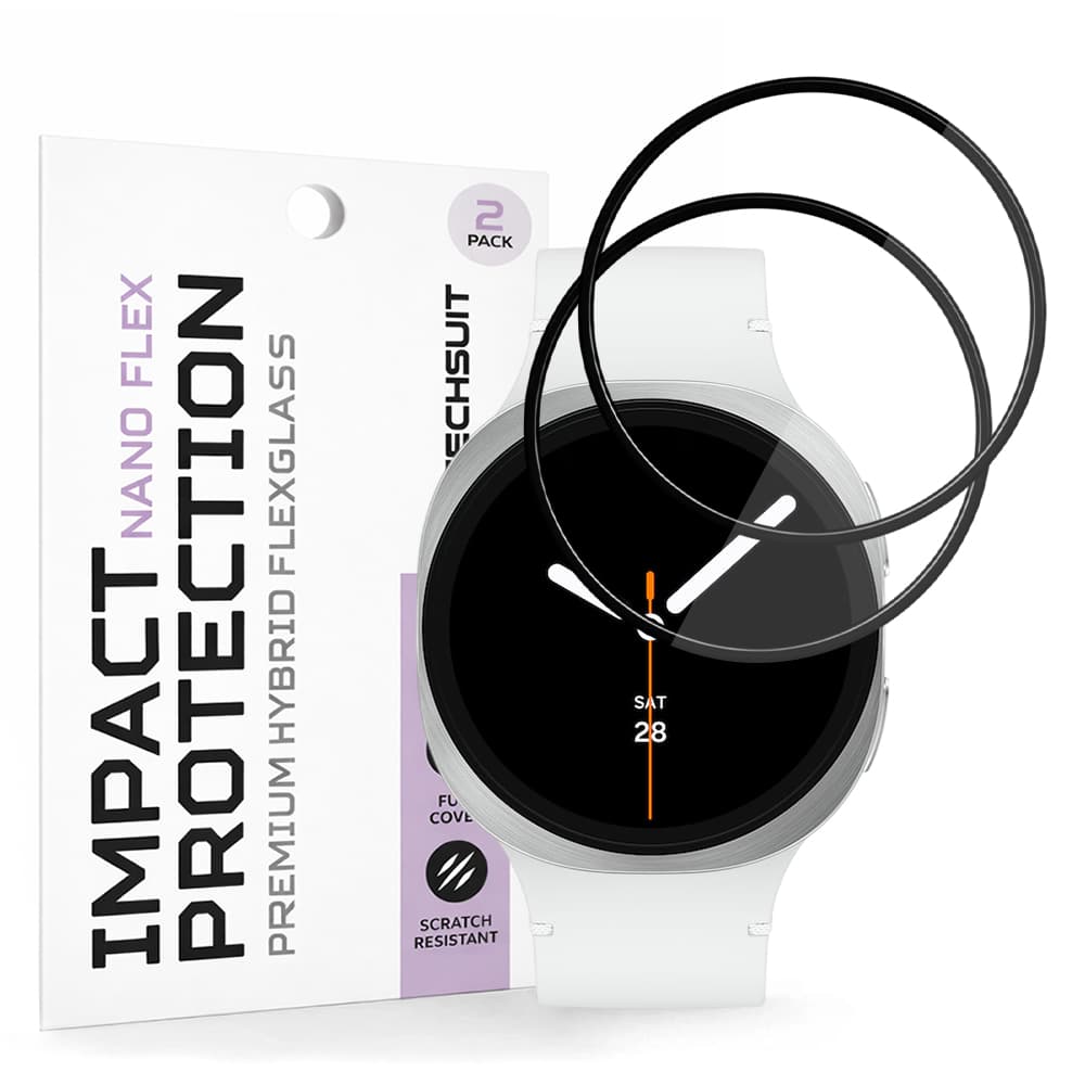 Fólie Techsuit Nano Flex (2 pack) Samsung Galaxy Watch8 44mm černá - náhled 1