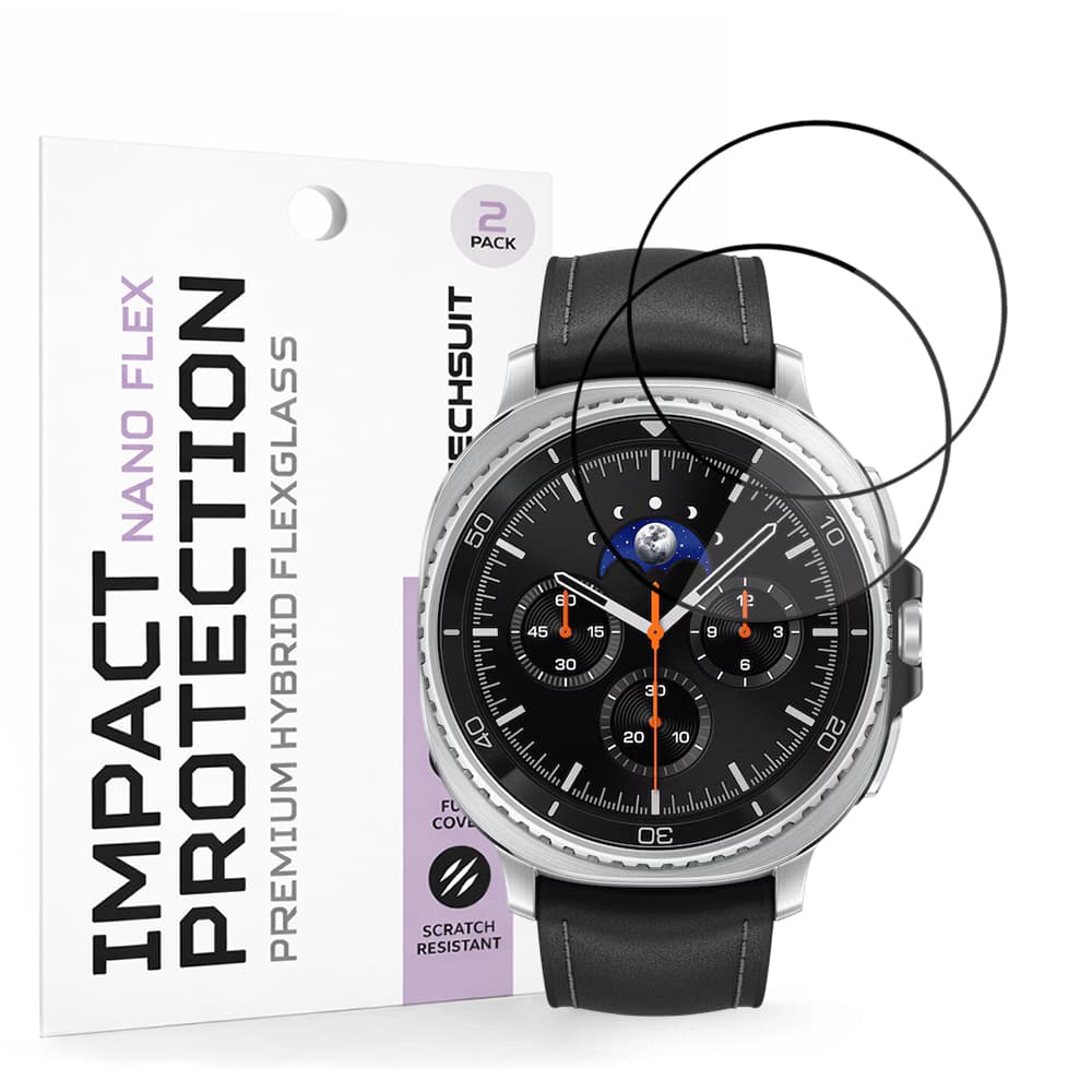 Fólie Techsuit Nano Flex (2 pack) Samsung Galaxy Watch8 Classic černá - náhled 1