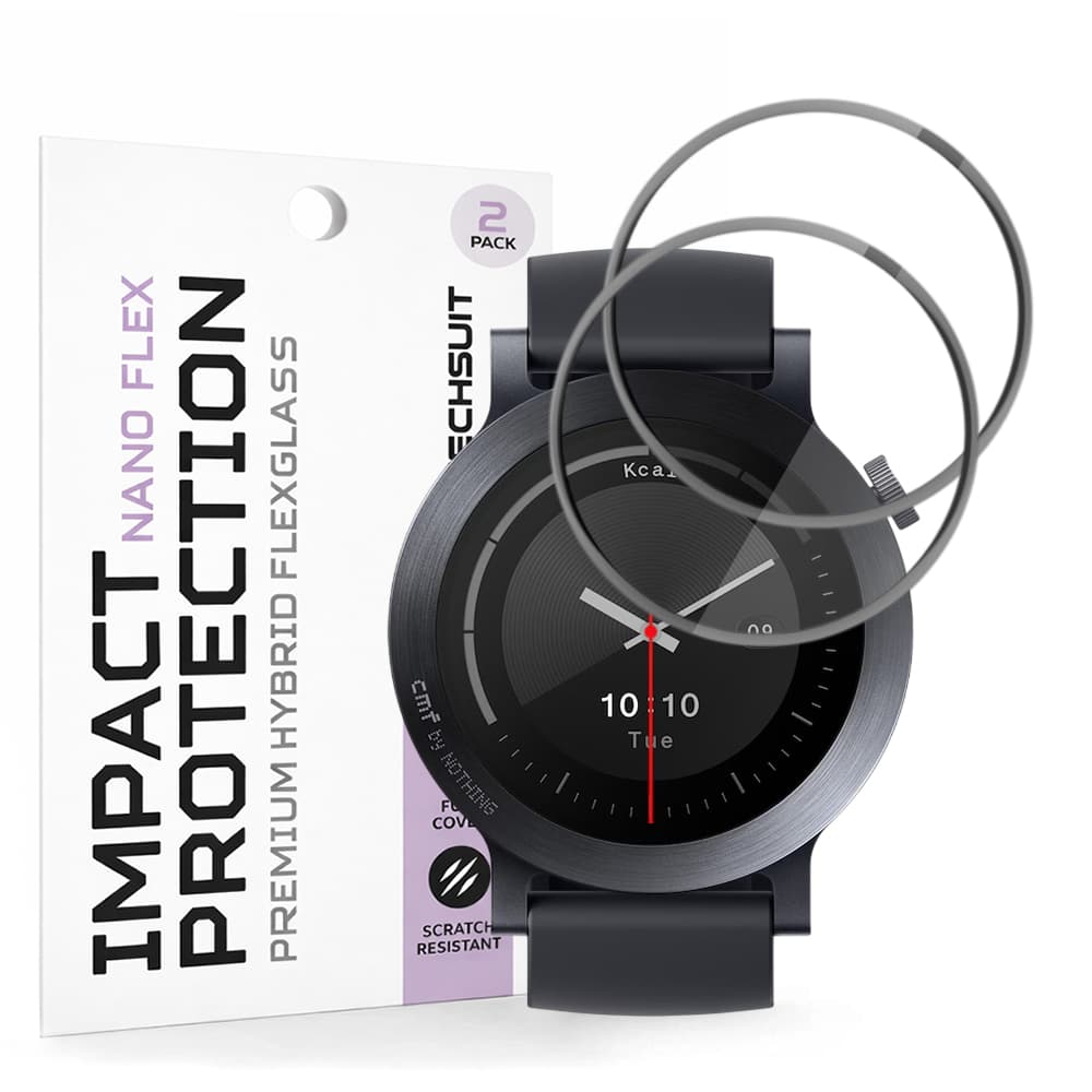 Fólie Techsuit Nano Flex (2 pack) Nothing CMF Watch 3 Pro černá - náhled 1