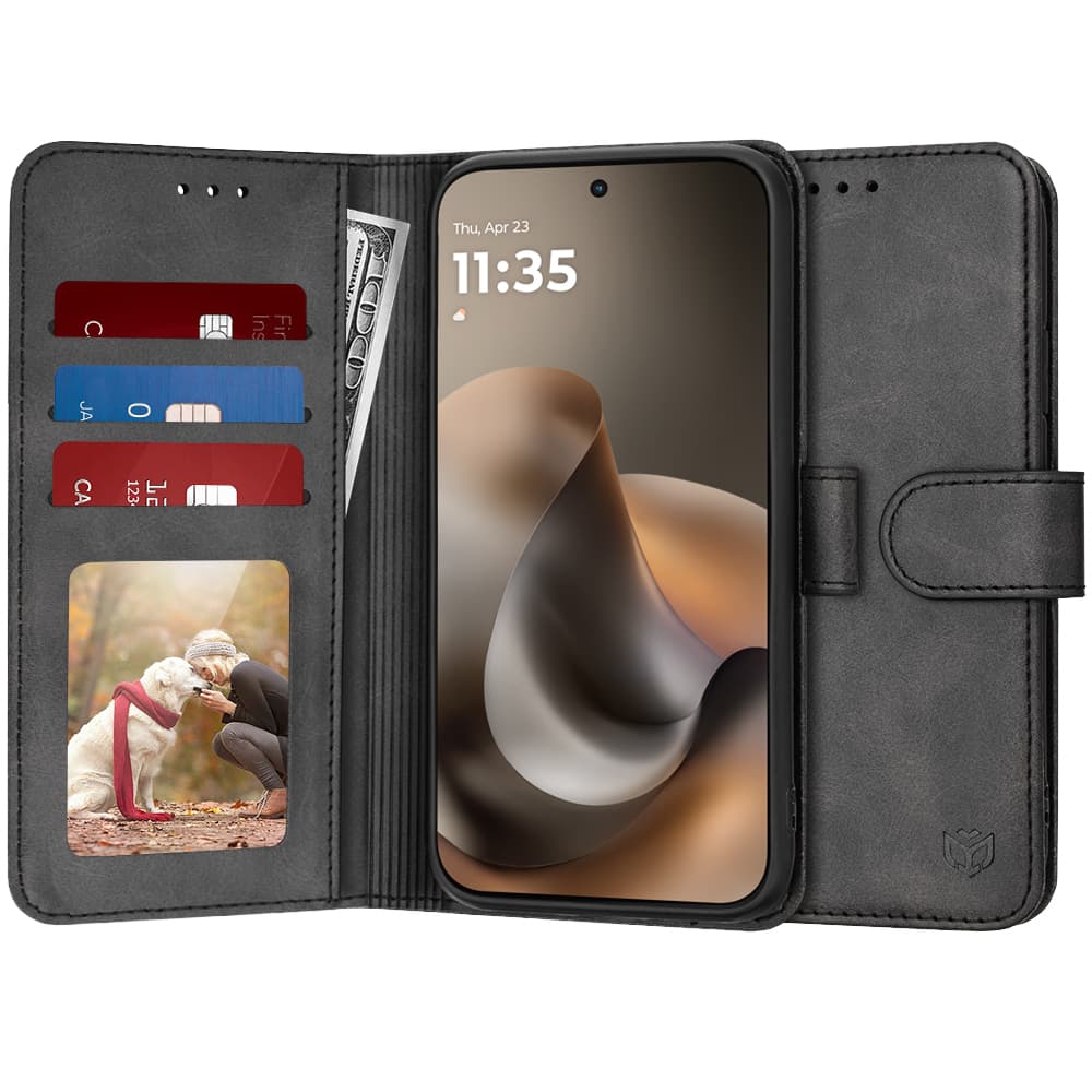 Pouzdro Techsuit Diary Book Motorola Moto G77 / G67 černé - náhled 1