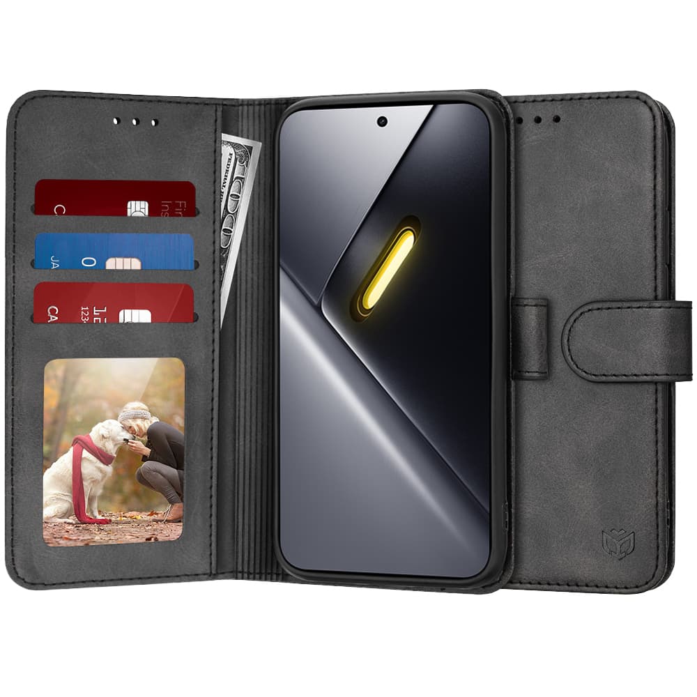 Pouzdro Techsuit Diary Book Xiaomi Poco X8 Pro Max černé - náhled 1
