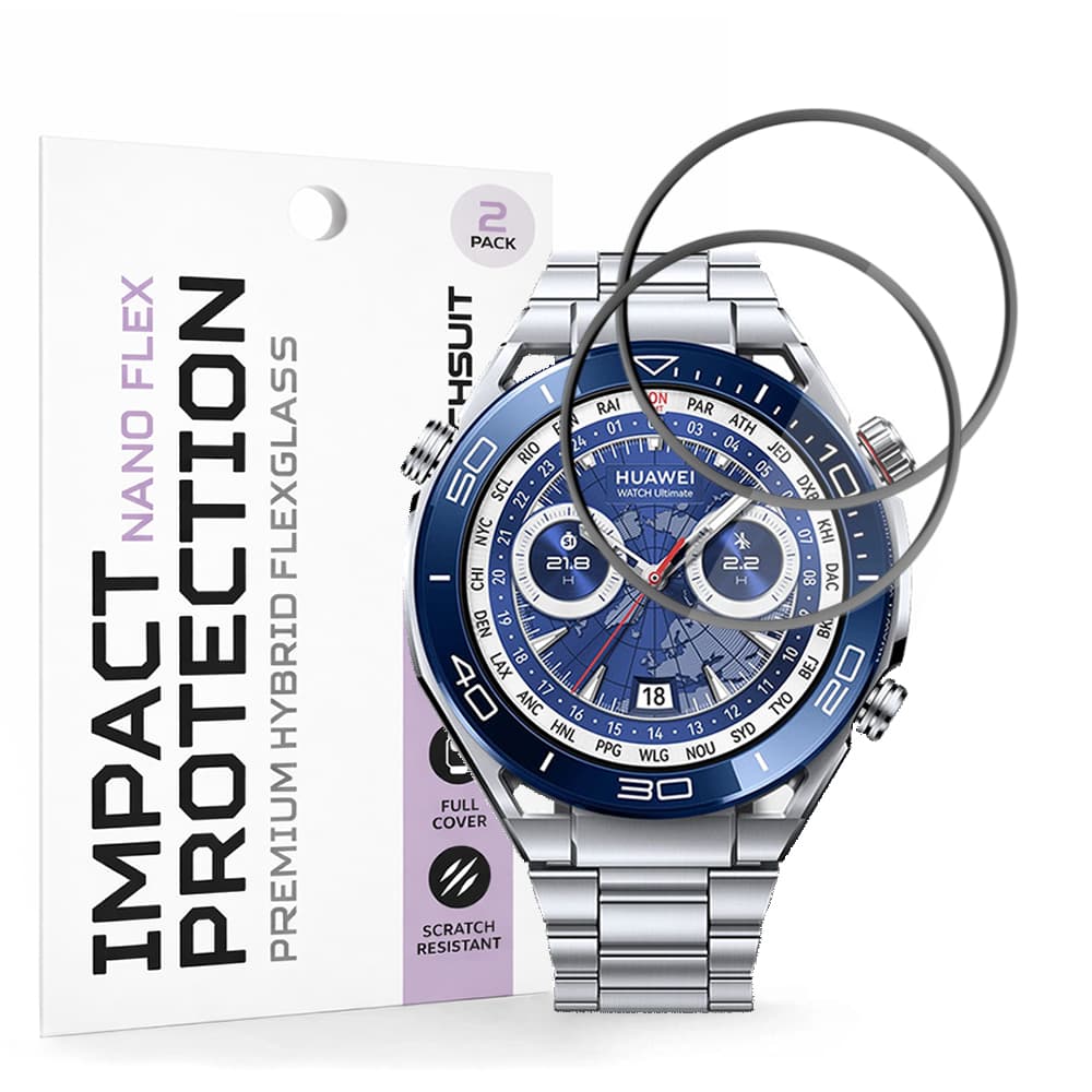 Fólie Techsuit Nano Flex (2 pack) Huawei Watch Ultimate / Ultimate 2 černá - náhled 1