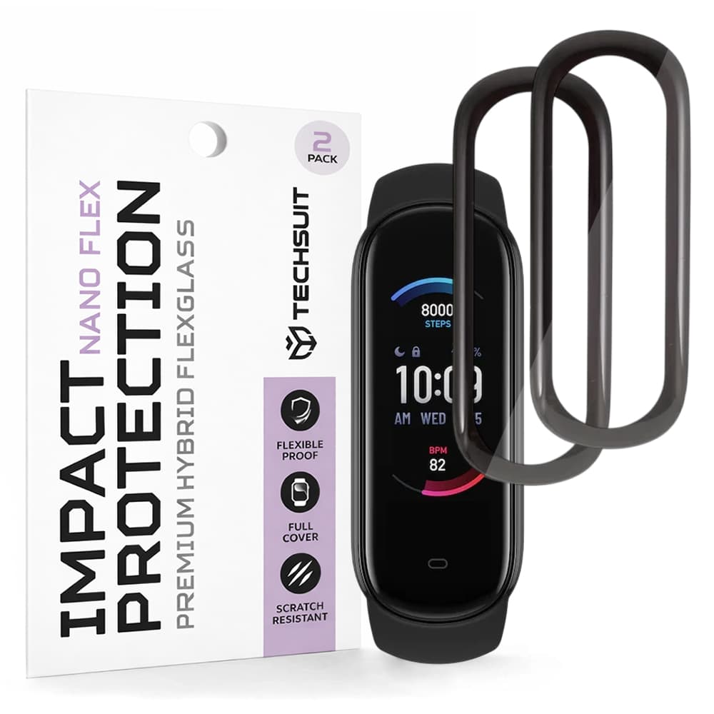 Fólie Techsuit Nano Flex (2 pack) Amazfit Band 5 černá - náhled 1