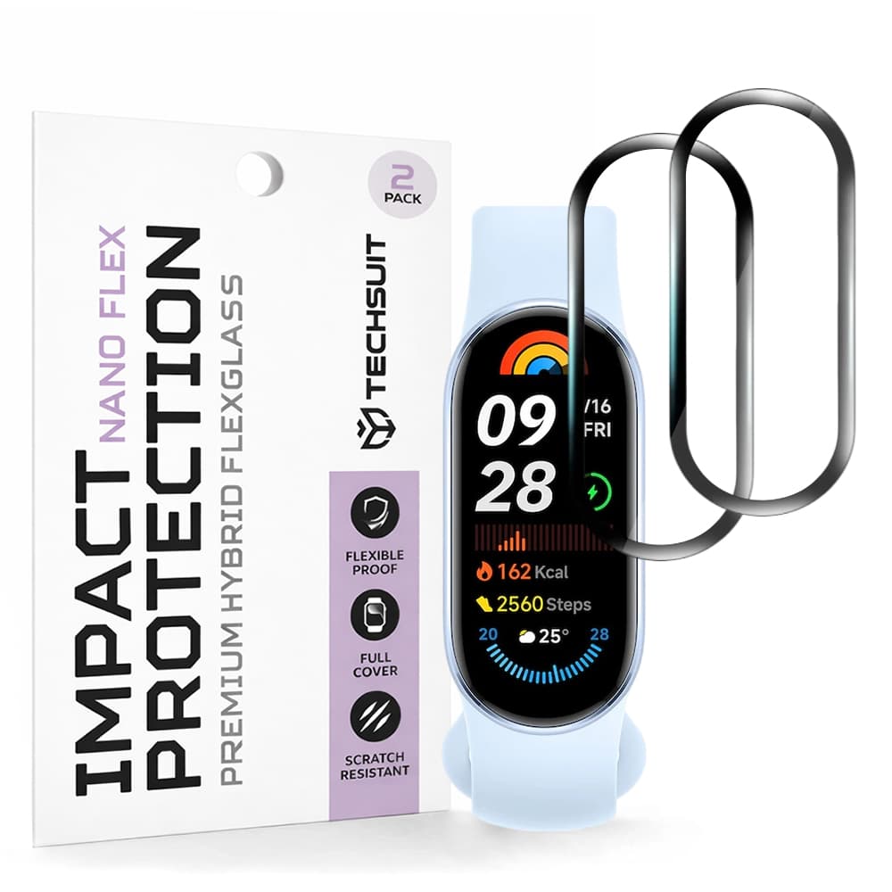 Fólie Techsuit Nano Flex (2 pack) Xiaomi Mi Band 9 / 9 NFC černá - náhled 1