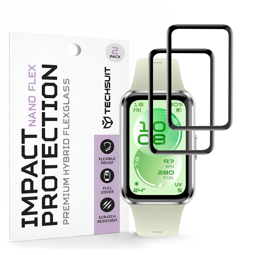 Ochranná fólie Techsuit Nano Flex 2 pack Huawei Band 11 černá - náhled 1