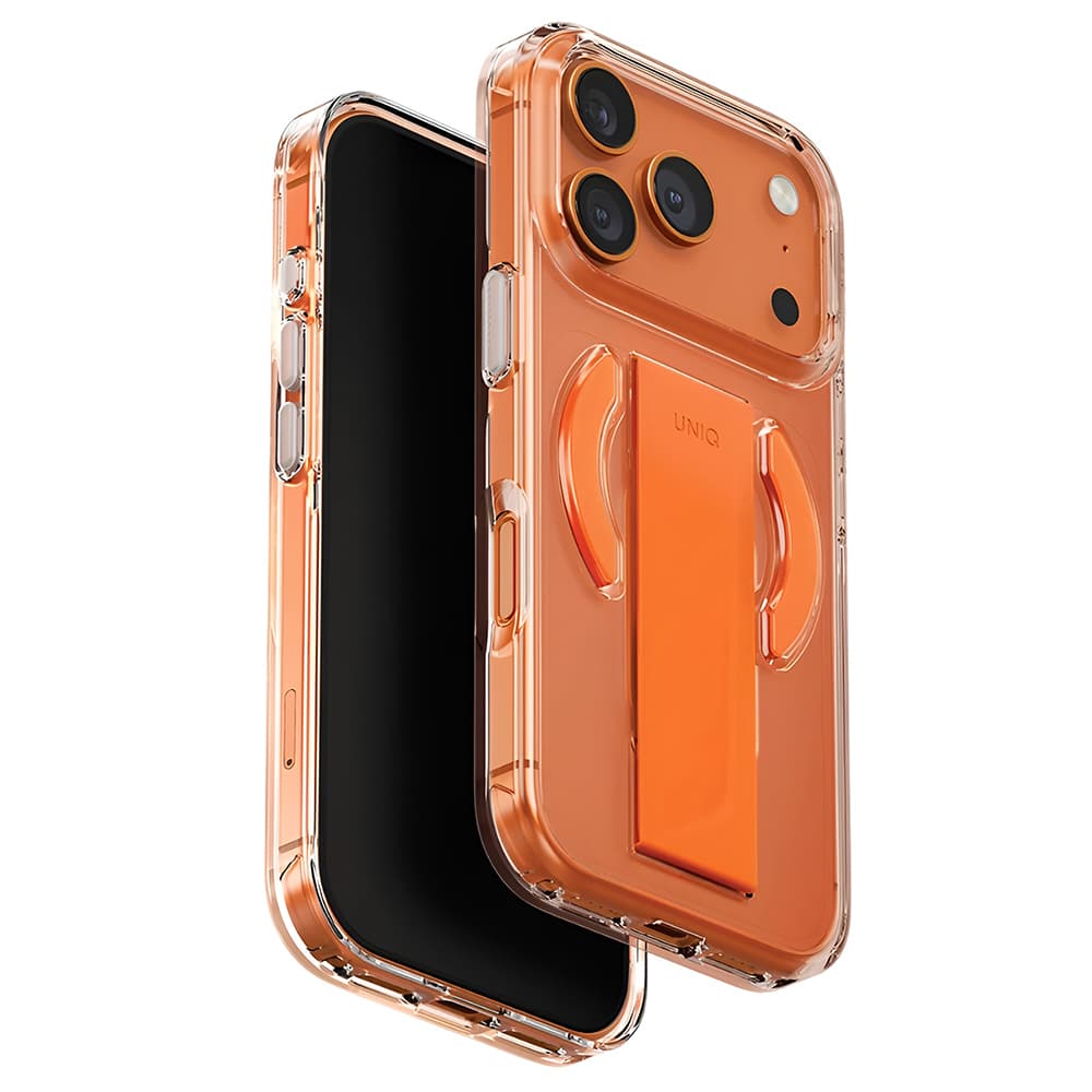 Kryt UNIQ Heldro Air MagClick iPhone 17 Pro průhledný oranžový - náhled 1