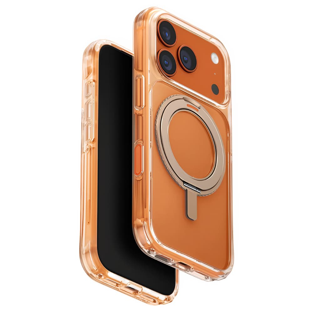 Kryt UNIQ Swivix 360° Kickstand iPhone 17 Pro Max zlatý - náhled 1