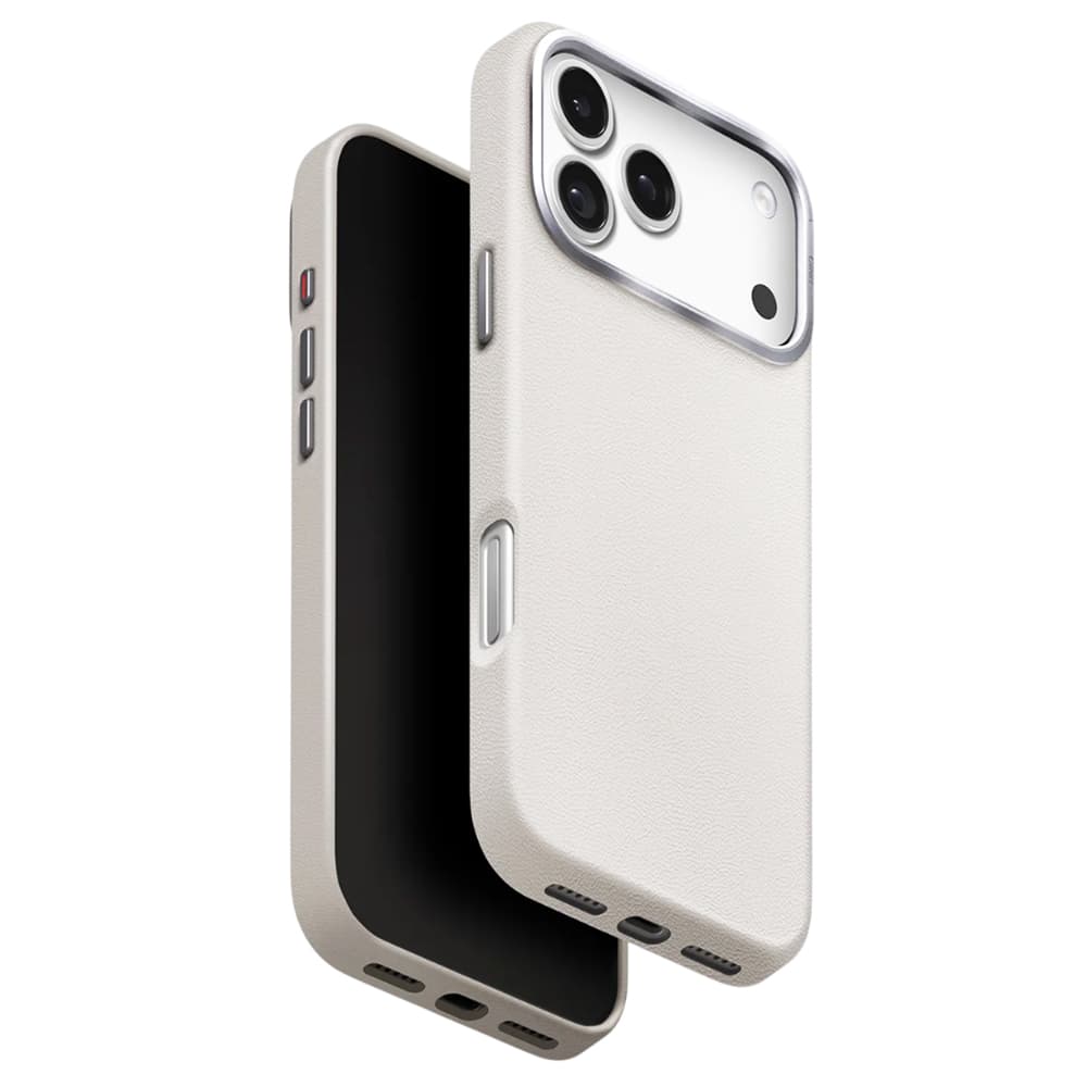 Kryt UNIQ Lyden Leatherette iPhone 17 Pro šedý - náhled 1