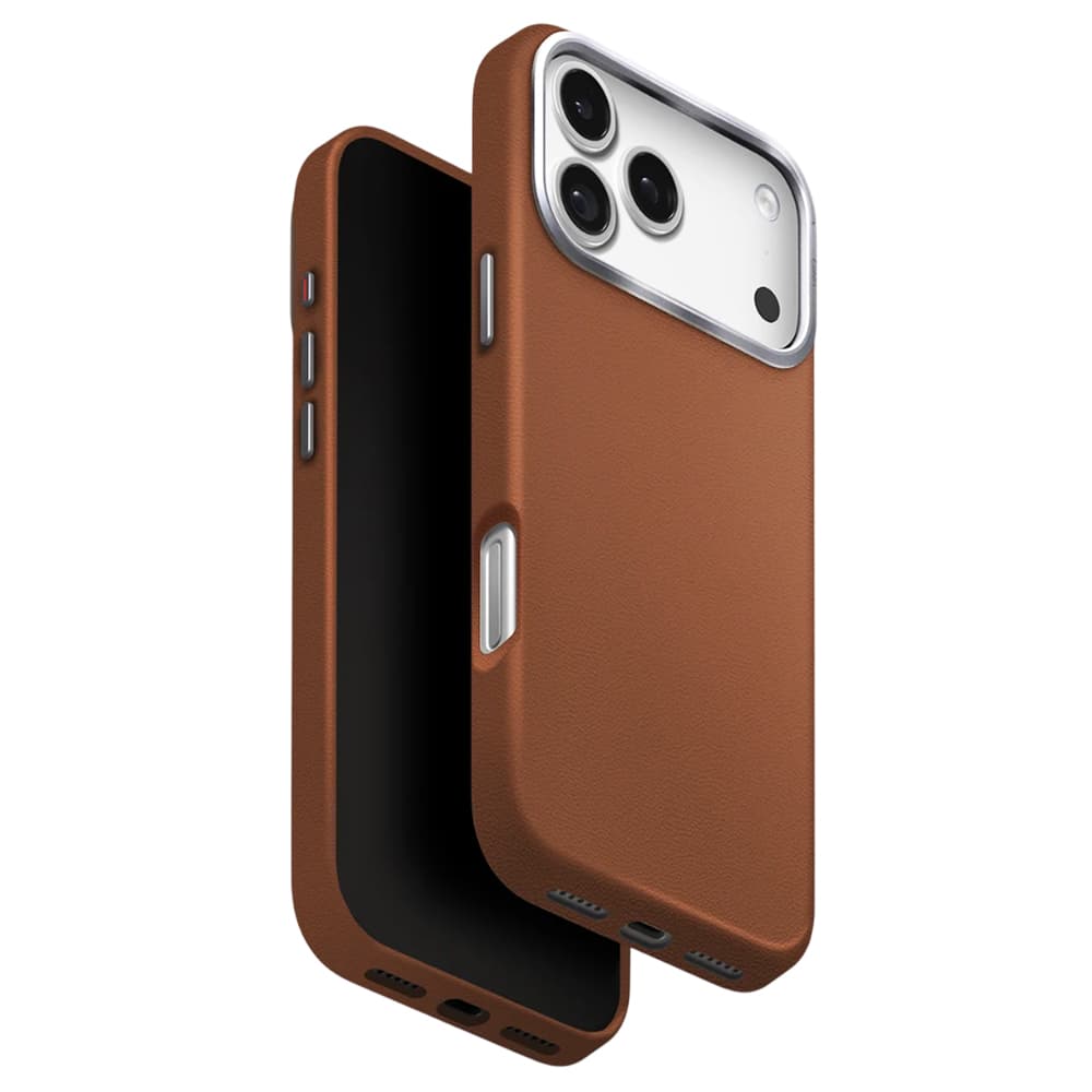 Kryt UNIQ Lyden Leatherette iPhone 17 Pro hnědý - náhled 1