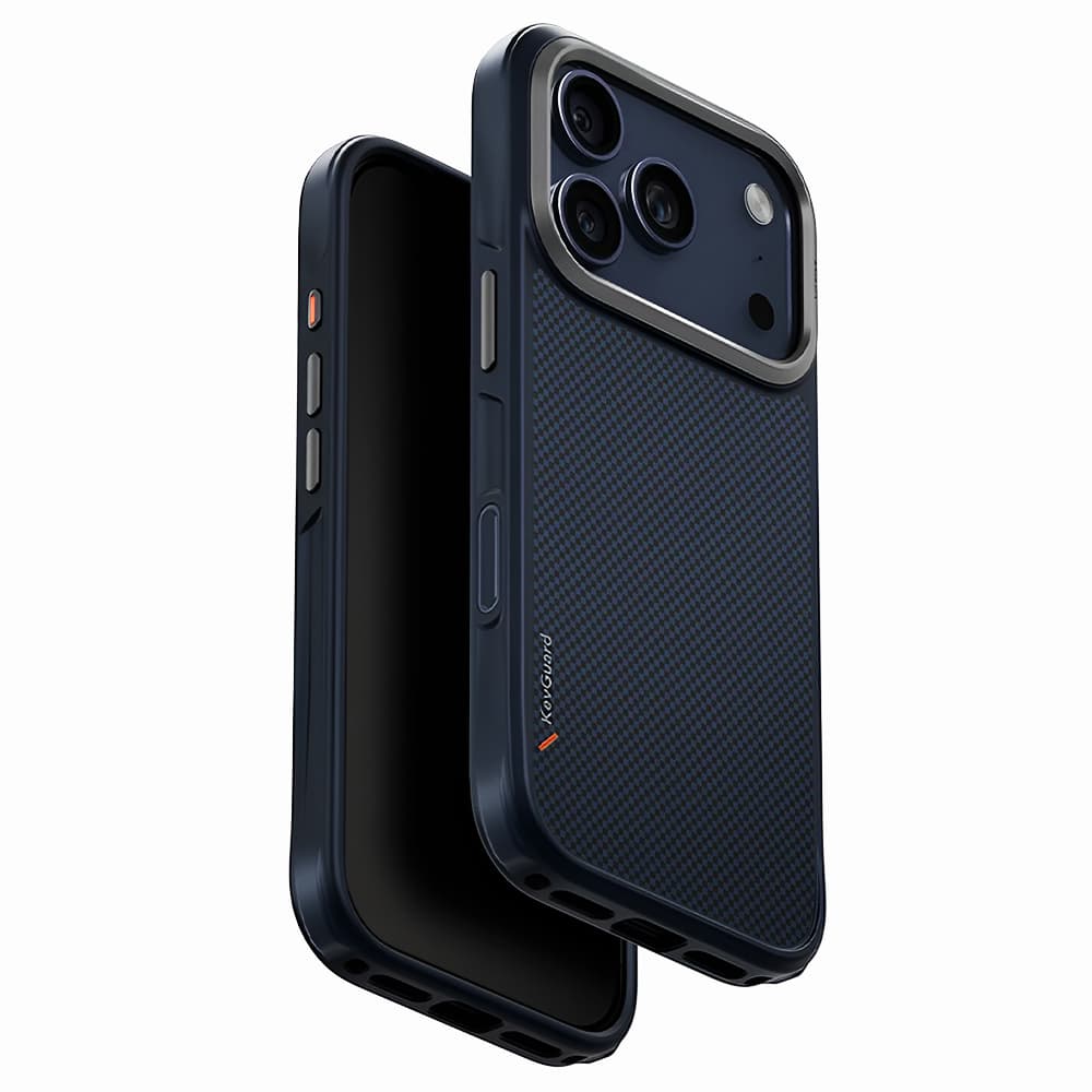 Kryt UNIQ Keva Aramid iPhone 17 Pro námořnicky modrý - náhled 1