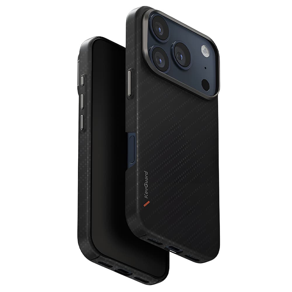 Kryt UNIQ Keva Aramid iPhone 17 Pro grafitový - náhled 1
