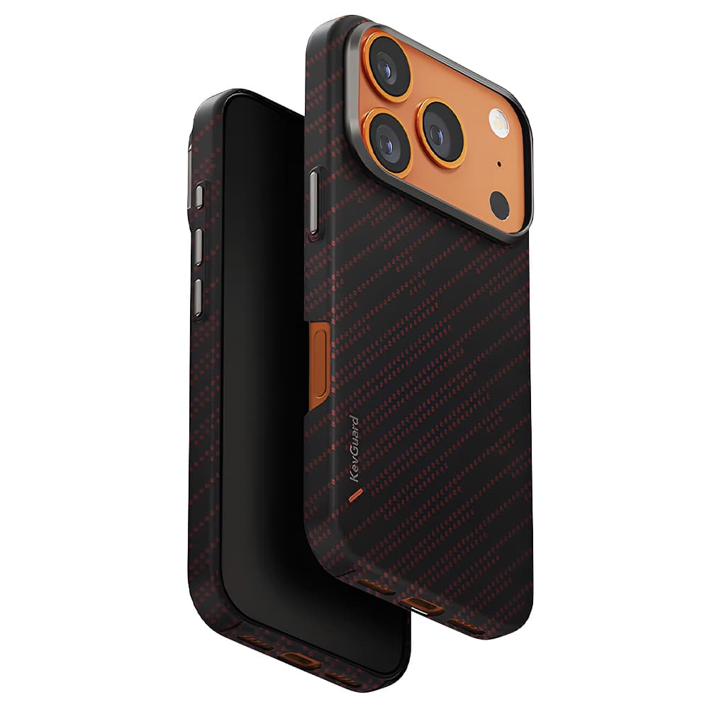 Kryt UNIQ Keva Aramid iPhone 17 Pro Max tlumeně lávový - náhled 1