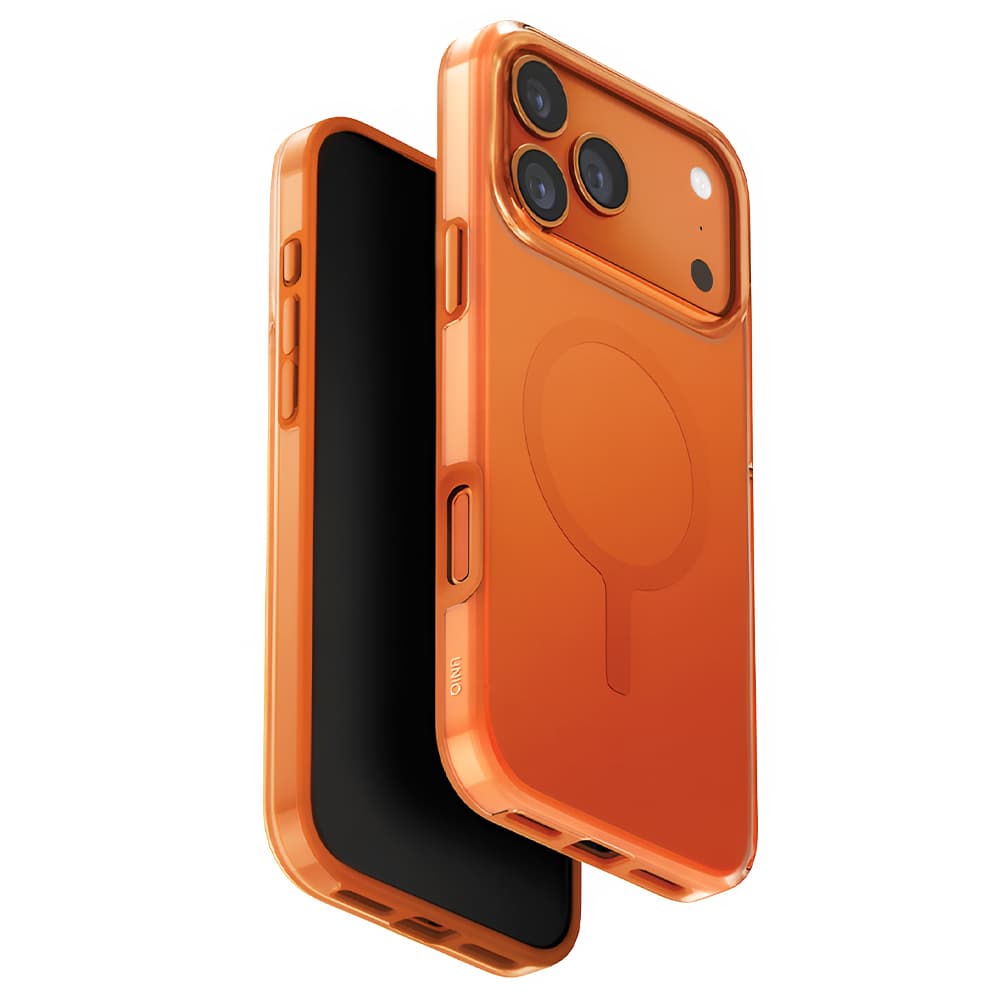 Kryt UNIQ Clario MagClick™ Eco Friendly Case iPhone 17 Pro oranžový - náhled 1