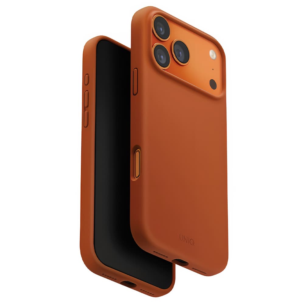 Kryt UNIQ Lino MagClick™ iPhone 17 Pro červenohnědý - náhled 1