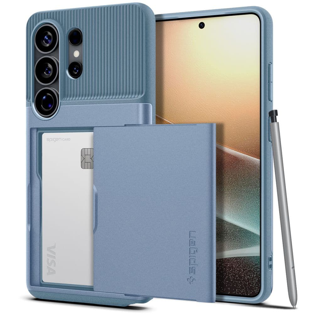 Kryt Spigen Slim Armor CS pro Samsung Galaxy S26 Ultra světle modrý - náhled 1