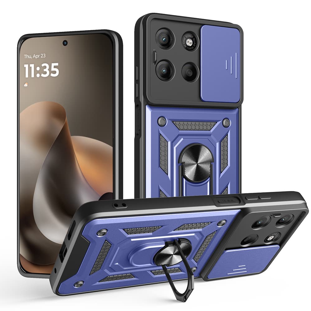 Kryt Techsuit CamShield Series pro Motorola Moto G77 / G67 modrý - náhled 1