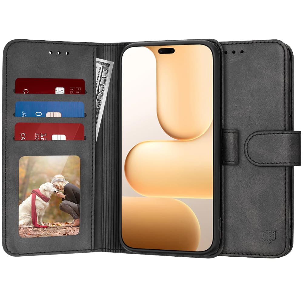 Knížkové pouzdro Techsuit Diary Book pro Honor 600 Lite černé - náhled 1