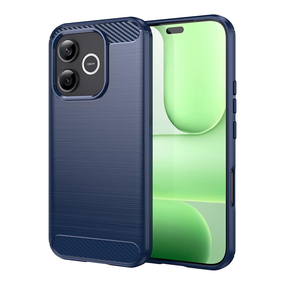 Kryt Techsuit Carbon Silicone pro Honor 600 Lite modrý - náhled 1