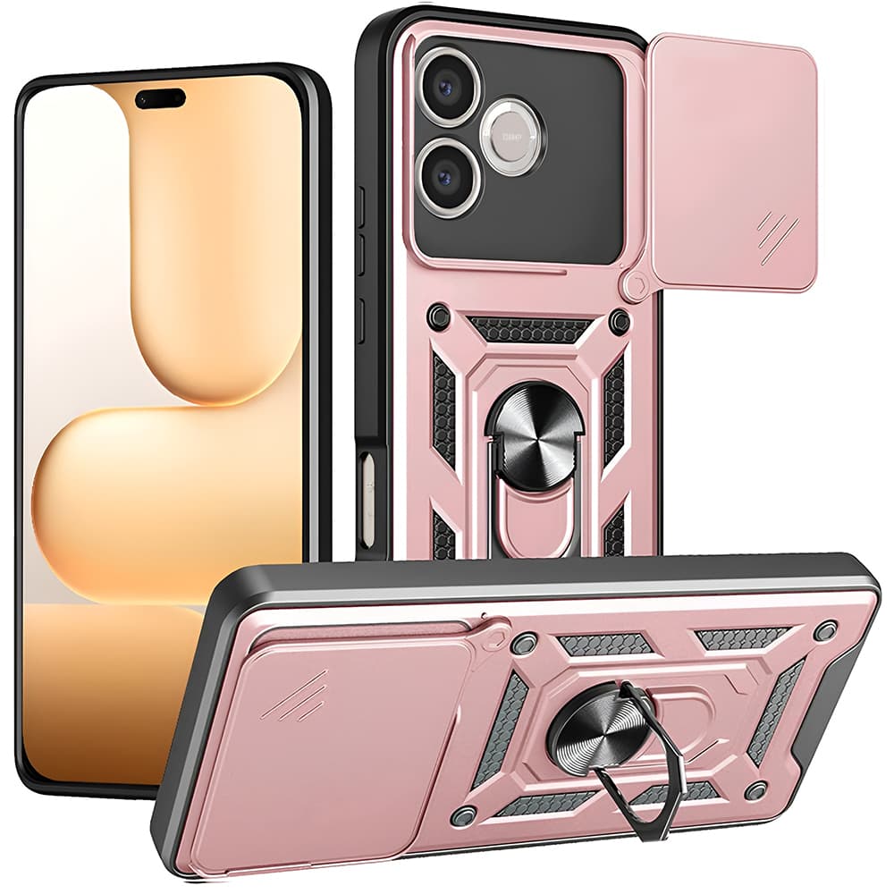 Kryt Techsuit CamShield Series pro Honor 600 Lite růžovozlatý - náhled 1