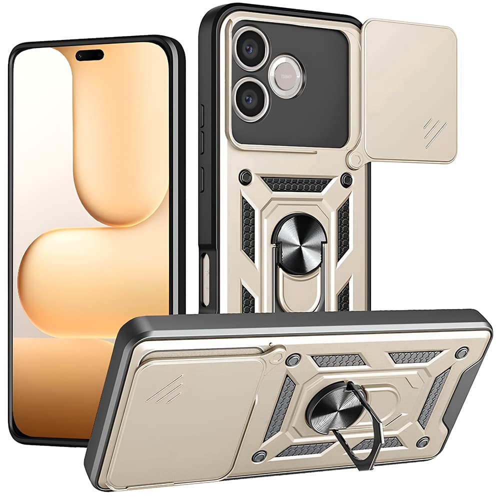 Kryt Techsuit CamShield Series pro Honor 600 Lite zlatý - náhled 1