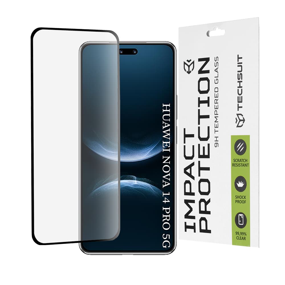 Ochranné sklo Techsuit 111D Full Cover / Full Glue Glass / 3D Curved Screen Huawei nova 14 Pro černé - náhled 1