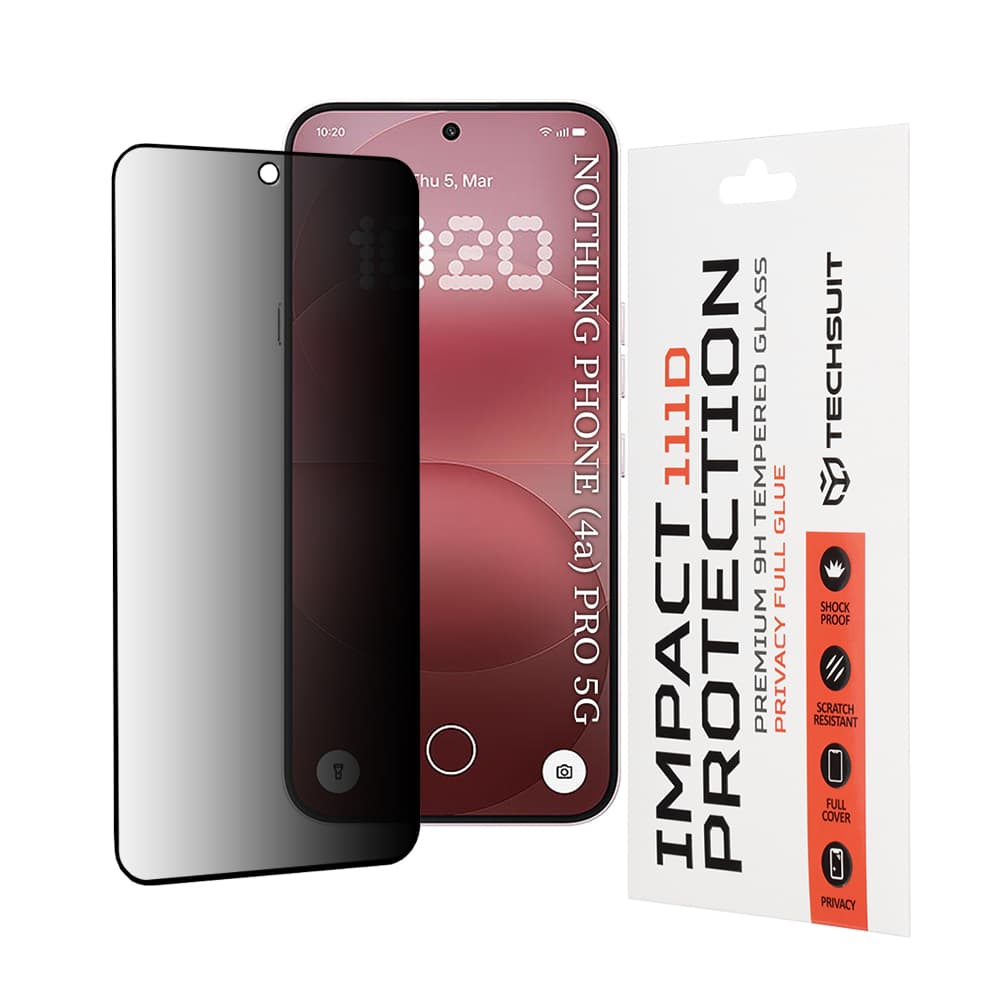 Ochranné sklo Techsuit 111D Privacy Full Glue Nothing Phone (4a) Pro černé - náhled 1