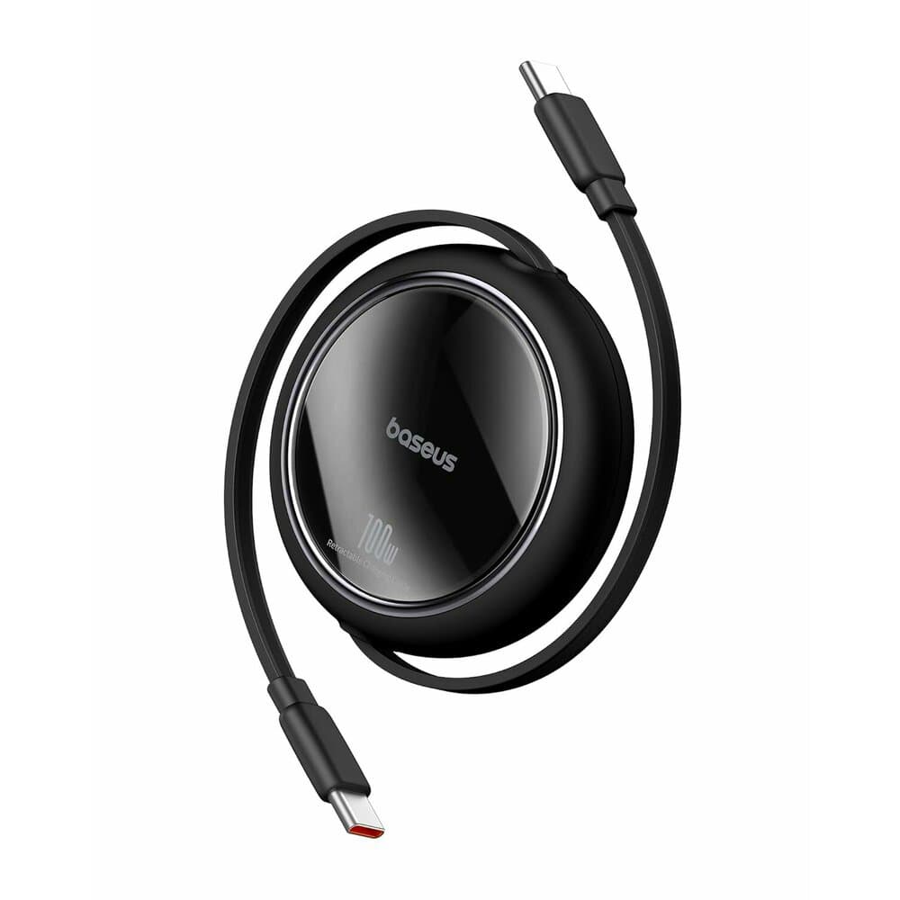 Zatahovací Kabel Baseus Free2Draw Mini (100W / 1m) černý - náhled 1
