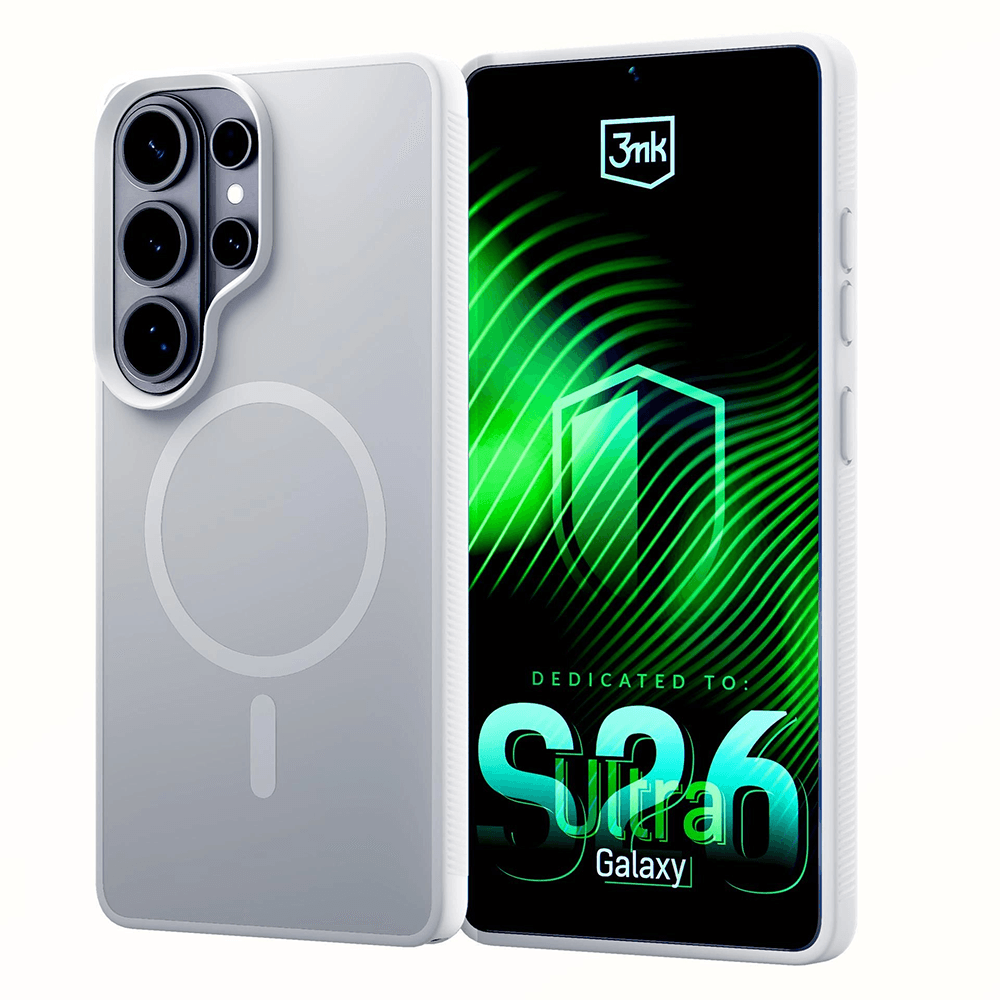 Ochranný kryt 3mk Smoke MagCase pro Samsung Galaxy S26 Ultra bílý - náhled 1