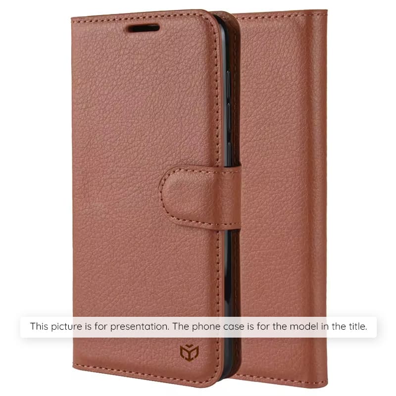 Flipové pouzdro Techsuit Leather Folio pro Samsung Galaxy S26 Ultra hnědé - náhled 1