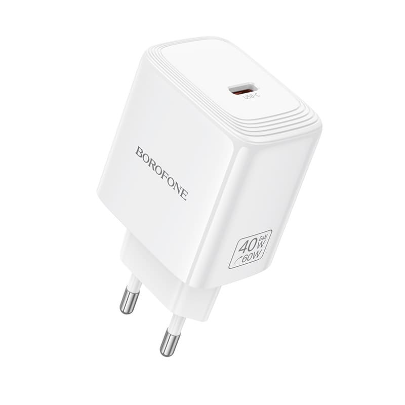 Adaptér Borofone BN33 Fuente GaN Typ C QC 3.0 PD 40W bílý - náhled 1