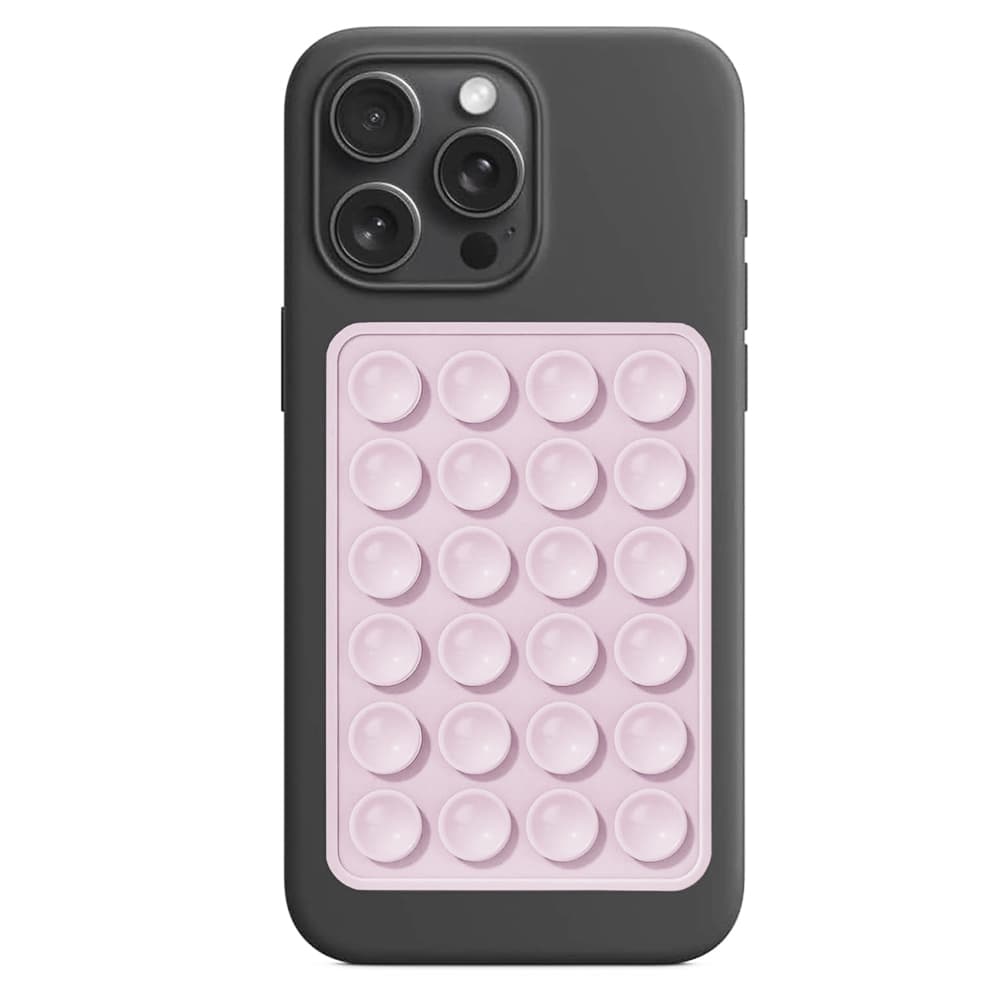 Držák na telefon Techsuit - (SL-PAD) - Suction Pad for Selfies - světle růžový - náhled 1