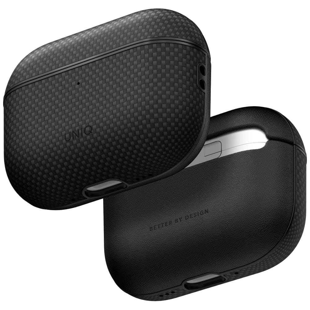 Pouzdro na sluchátka UNIQ - Keva Prime Series - AirPods Pro 3 - černé - náhled 1