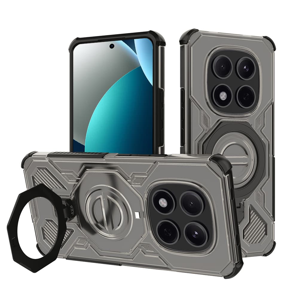Kryt Techsuit Carbon Shield PRO pro Xiaomi Redmi Note 15 Pro 5G kouřově černý - náhled 1