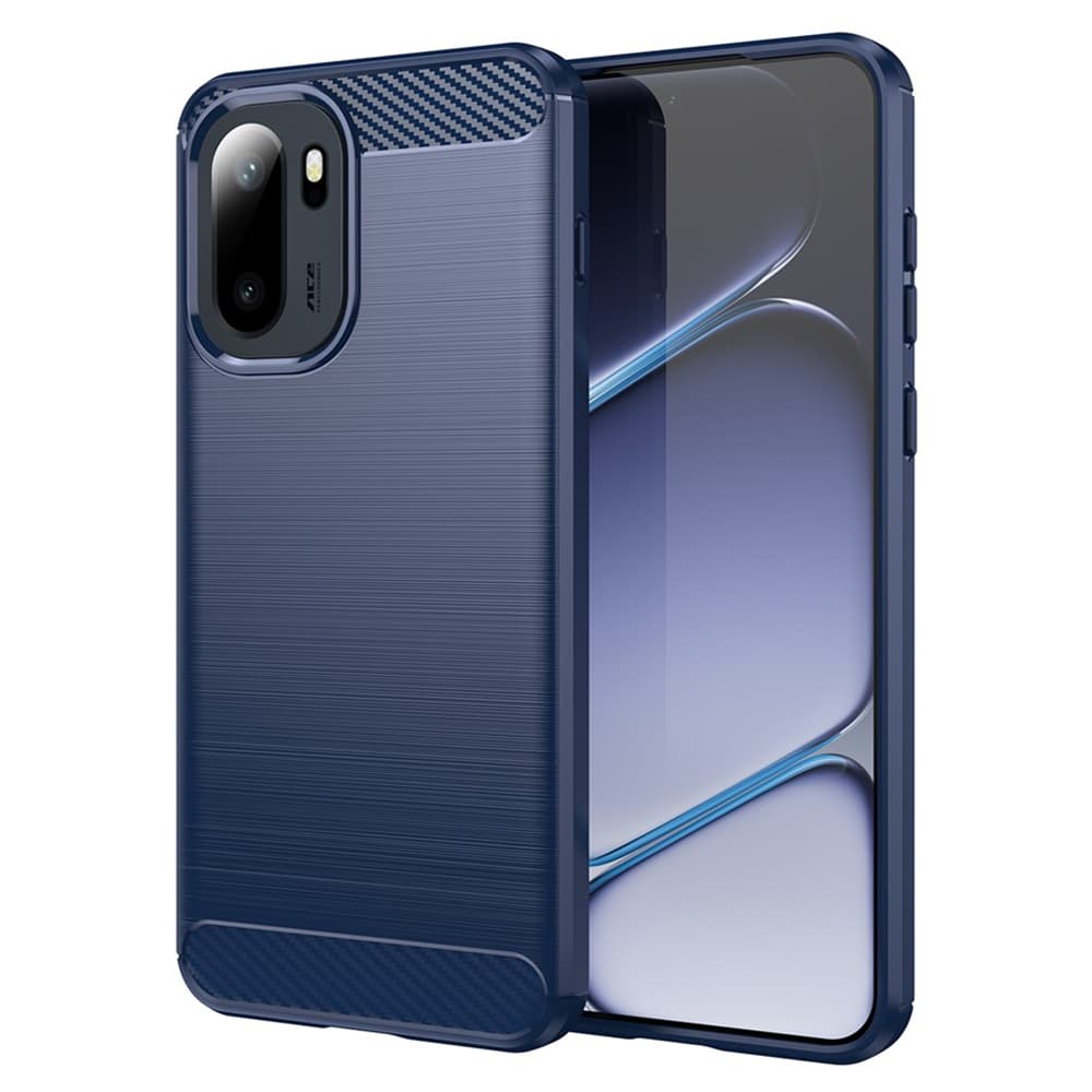 Karbonový kryt Techsuit Carbon Silicone pro OnePlus 15R modrý - náhled 1