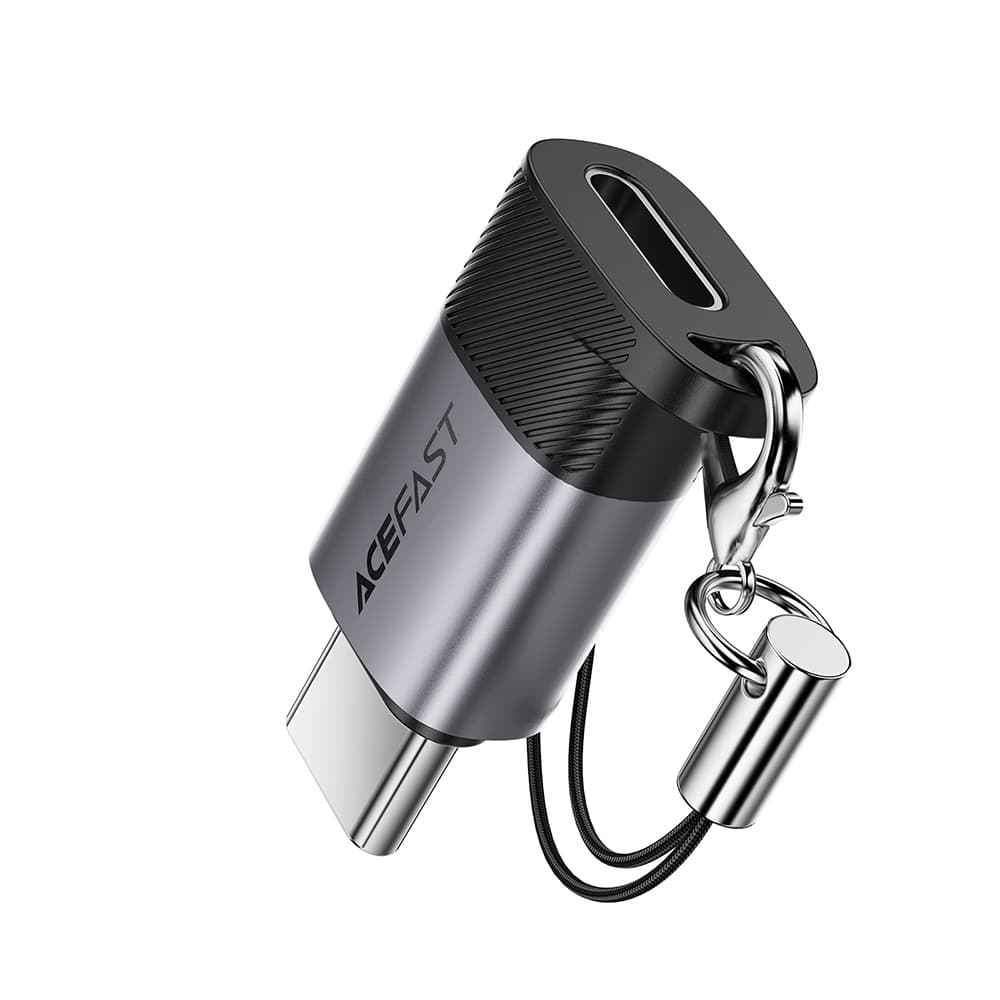 Adaptér Acefast J19 z Lightning na USB-C šedý - náhled 1