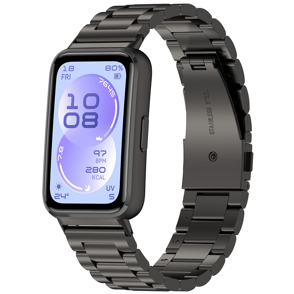 Řemínek kovový Techsuit Watchband W010 černý - náhled 1