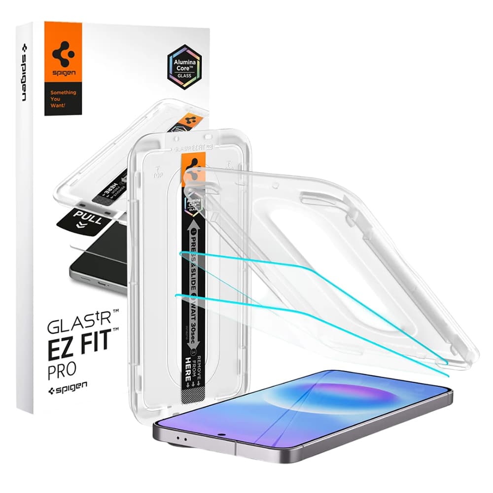 Ochranné sklo Spigen Glas.tR EZ-FIT Pro pro Samsung Galaxy A57 5G průhledné - náhled 1