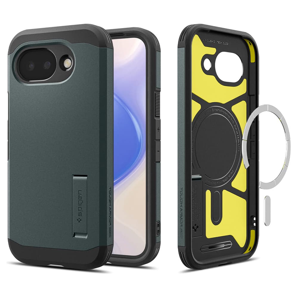 Kryt Spigen Tough Armor MagSafe pro Google Pixel 10a hlubinně zelený - náhled 1