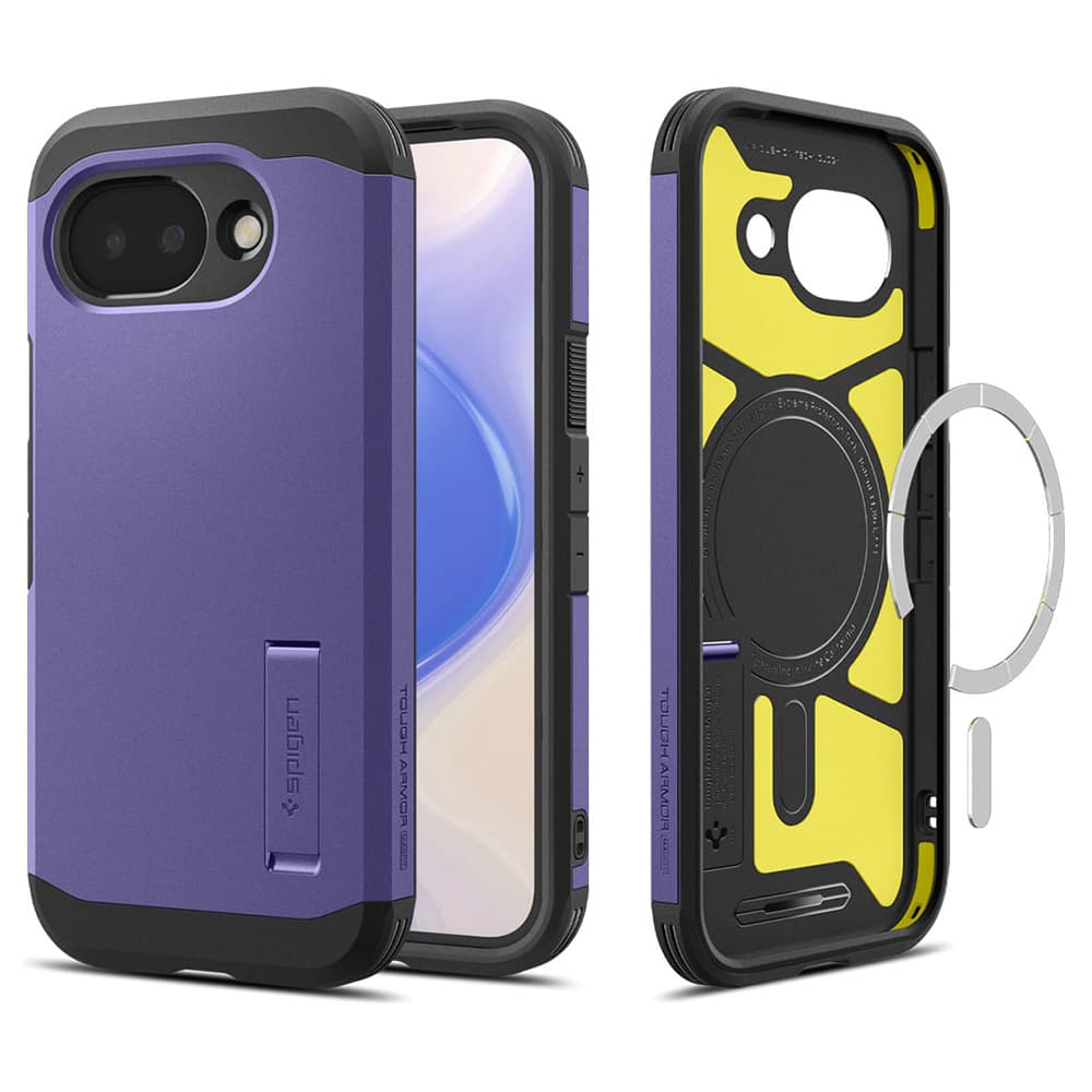 Kryt Spigen Tough Armor MagSafe pro Google Pixel 10a popelavě fialový - náhled 1